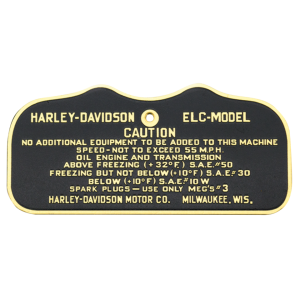 cautionplate brass,ELC,military knuckle (FR)