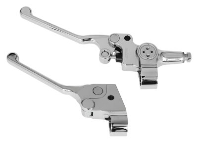 MINI CABLE CLUTCH LEVER KIT BLACK ANODIZ (FR)