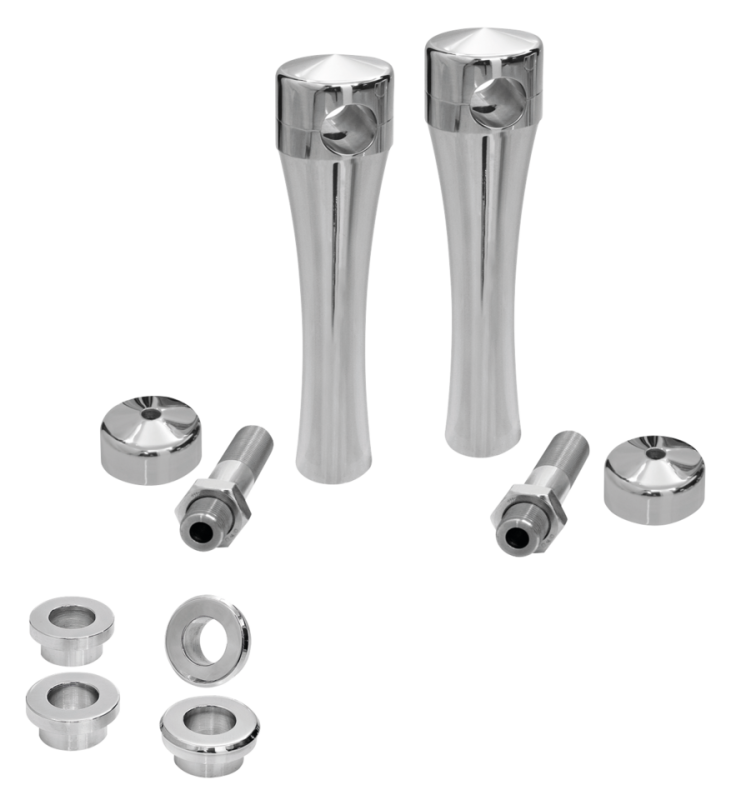 NAUS HIDDEN WIRE RISERS 2" CHROME (FR)
