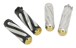 Neo-Fusion Spiral grips Black/Brass (FR)