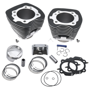 S&S 98CI Kit w/CP Pistons TC99-06 Black (FR)