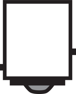 Dual filament bulb 12V-21/4W 1157 socket (FR)
