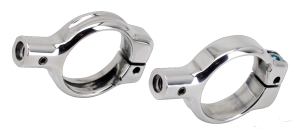 FORK MOUNT CLAMP KIT SIZE 49mm CHROMED (FR)