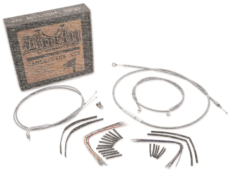 Cable kit braided St 18" bar FLST07-10 (FR)