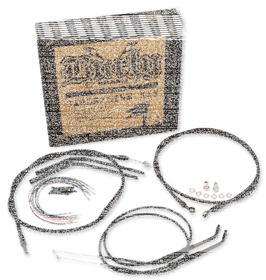 Cable kit black 14" bar no-ABS FXD+WG12- (FR)