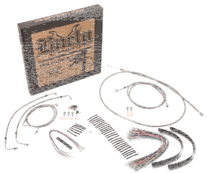 Cable kit braided St 14" bar FLT/FLHR00- (FR)