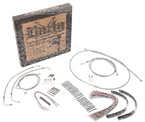 Cable kit braided St 14" bar w/CC FLT/FL (FR)