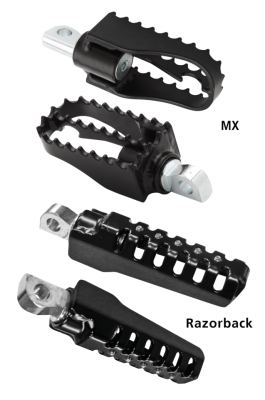 Burly DR MX Foot Pegs Black ST18-Up (FR)
