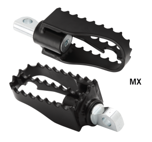 Burly DR MX Foot Pegs Black ST18-Up (FR)