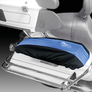 Bikesheath Lid covers FLH/T14-up blk/Blu (FR)