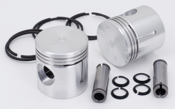 Pistons w/Import rings 45CI +.09" set/2 (FR)