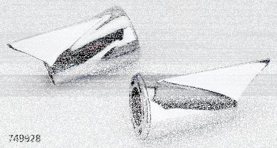 MCJ End Caps Royal 80 Finned Chrome (FR)