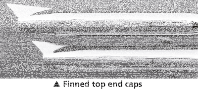 MCJ End Caps Royal 80 Finned Chrome (FR)
