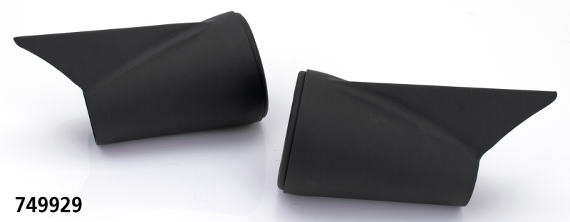 MCJ End Caps Royal 80 Finned Black (FR)