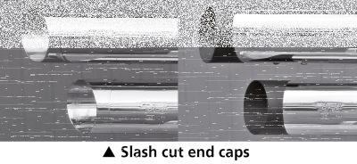 MCJ End Caps Royal 80 Slash Cut Chrome (FR)