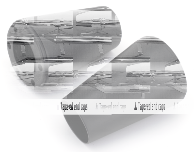 MCJ End Caps Royal 80 Tapered Black (FR)