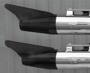 MCJ End Caps Royal 80 Long Finned Black