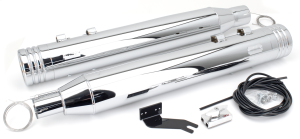 MCJ 100 Striped End Cap FLH/T17-21 Chr