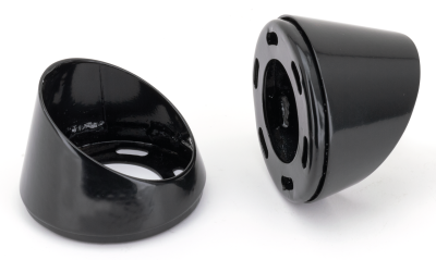 MCJ End Caps Race 90 Taper Slash Gls Blk (FR)