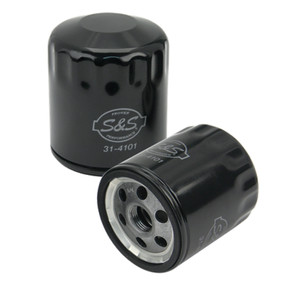 S&S oil filter Black BT84-99 XL86-UP (FR)