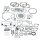 V-Serie 3.625" bore engine gasket kit (FR)