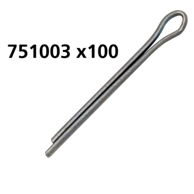 100pck COTTER PIN 1/16"x3/4" #515 & #518 (FR)