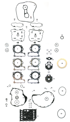 4pck GASKET, CAM COVER, INNER (FR)