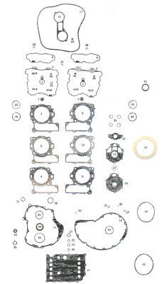 GASKET, CYL. HEAD, FR VRSC05-07 1250cc (FR)
