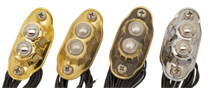 K-Tech Deluxe 2 button switch brass raw (FR)