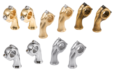 K-Tech Deluxe risers satin chrome (FR)