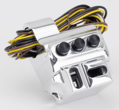 PM Polished 5 button housing Cabl.clutch (FR)
