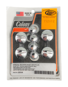 Colony slotted rocker shaft screws chrom (FR)