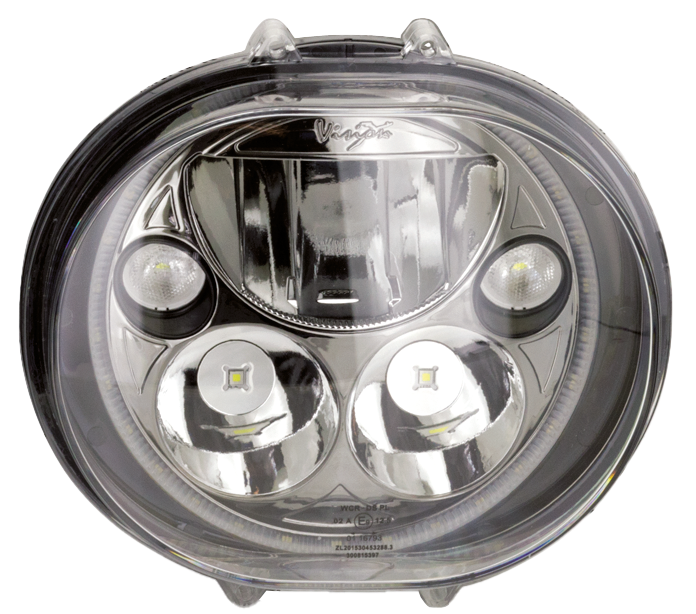 Vision X oval 5.75" Chr with halo single (FR)