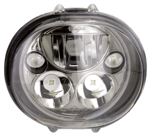 Vision X oval 5.75" Chr with halo single (FR)