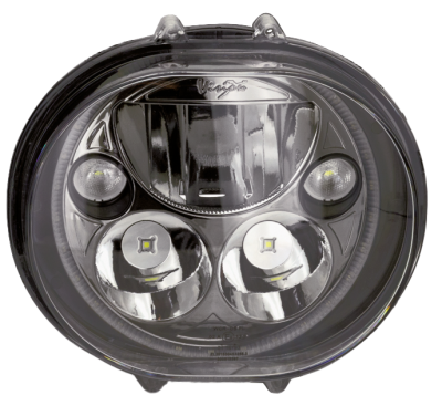 Vision X oval 5.75" Blk with halo single (FR)
