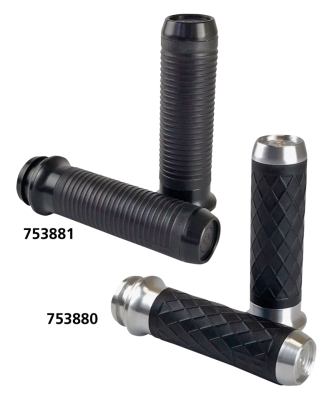 Knurled Moto Grips Gold TBW (FR)