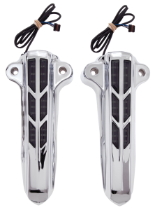 Lower Leg Cvr Chr w/AMBER LED FLH/T14-UP