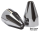 Fluted spike bolt caps chr/blk TC99-17 (FR)