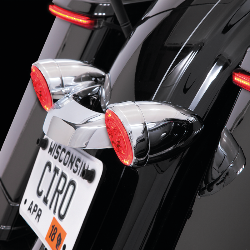 Ciro Fang Chrome rear turnsignal inserts (FR)