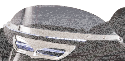 Ciro Horizon BW LED windshield trim chr (FR)