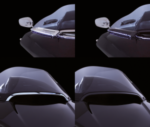 Ciro Horizon RG LED windshield trim chr (FR)