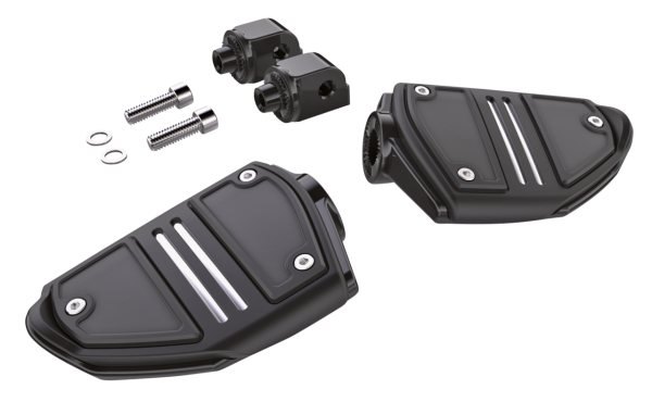 Twin Rail passenger footpegs ST18-up Blk (FR)