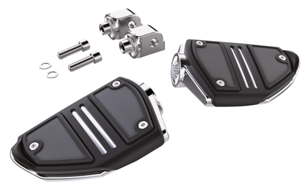 Twin Rail passenger pegs ST18-up Chrome (FR)