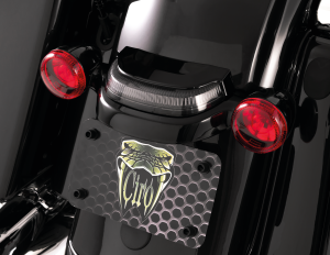 Crown Lightstrike taillight black/smoke (FR)