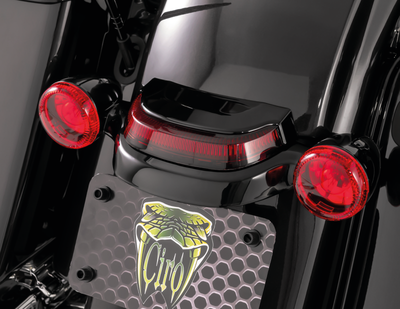 Crown Lightstrike taillight black/red (FR)