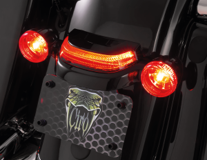 Crown Lightstrike taillight black/red (FR)