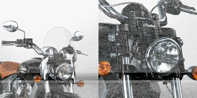 Switchblade Defl kit Indian Scout black (FR)