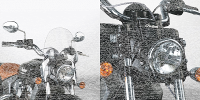 Switchblade Defl kit Indian Scout black (FR)