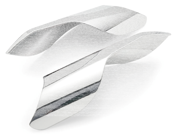 Deflex heat deflectors Indian, chrome (FR)