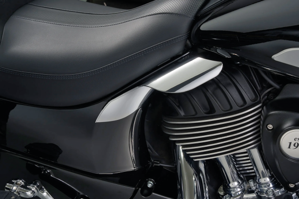 Deflex heat deflectors Indian, chrome (FR)